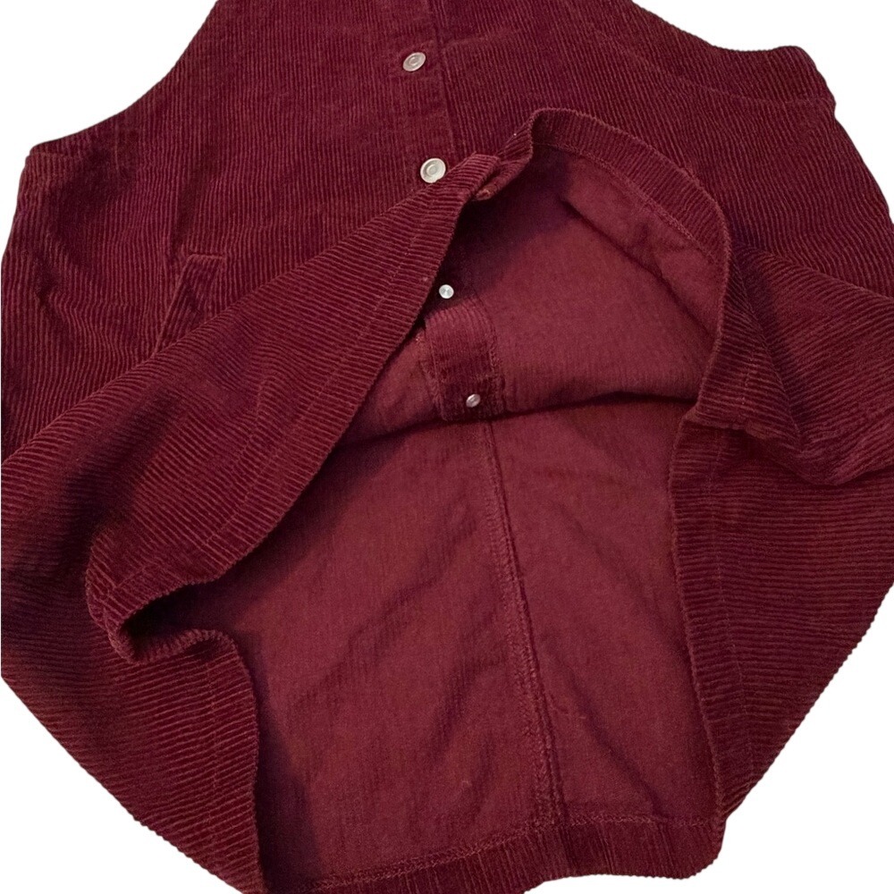 Celebrity Pink Maroon Corduroy Dress - Picture 5 of 7
